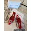 Manolo Blahnik Heel 1.5cm Satin Embellished Sigulona Flat Mules Red