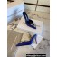 Manolo Blahnik Heel 9.5cm Satin Namutri Mules Blue