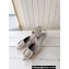 Manolo Blahnik Heel 7cm MAYSLI Suede Buckle Slingback Mules Gray