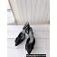Manolo Blahnik Heel 7cm MAYSLI Suede Buckle Slingback Mules Black