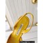 Manolo Blahnik Heel 7cm MAYSLI Suede Buckle Slingback Mules Yellow