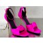 Balamin Heel 9.5cm Uma Satin Silk Sandals Fuchsia 2024