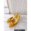 Manolo Blahnik Heel 7cm MAYSLI Suede Buckle Slingback Mules Yellow