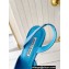 Manolo Blahnik Heel 7cm MAYSLI Suede Buckle Slingback Mules Blue