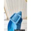 Manolo Blahnik Heel 7cm MAYSLI Suede Buckle Slingback Mules Blue