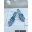 Manolo Blahnik Heel 7cm MAYSALE Suede Buckle Mules Gray Blue