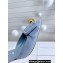 Manolo Blahnik Heel 7cm MAYSALE Suede Buckle Mules Gray Blue