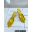 Manolo Blahnik Heel 7cm MAYSALE Suede Buckle Mules Yellow