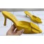 Manolo Blahnik Heel 7cm MAYSALE Suede Buckle Mules Yellow