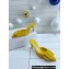 Manolo Blahnik Heel 7cm MAYSALE Suede Buckle Mules Yellow