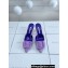 Manolo Blahnik Heel 7cm MAYSALE Suede Buckle Mules Purple