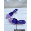Manolo Blahnik Heel 7cm MAYSALE Suede Buckle Mules Purple