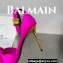 Balamin Heel 9.5cm Uma Satin Silk Sandals Fuchsia 2024