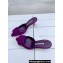 Manolo Blahnik Heel 7cm MAYSALE Suede Buckle Mules Dark Purple