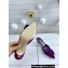 Manolo Blahnik Heel 7cm MAYSALE Suede Buckle Mules Dark Purple
