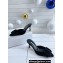Manolo Blahnik Heel 7cm MAYSALE Suede Buckle Mules Black