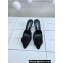 Manolo Blahnik Heel 7cm MAYSALEBI Lace Grosgrain Buckle Mules Black