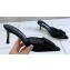 Manolo Blahnik Heel 7cm MAYSALEBI Lace Grosgrain Buckle Mules Black