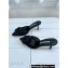 Manolo Blahnik Heel 7cm MAYSALEBI Lace Grosgrain Buckle Mules Black