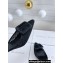 Manolo Blahnik Heel 7cm MAYSALEBI Lace Grosgrain Buckle Mules Black