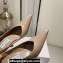Jimmy Choo Heel 10cm Maryanne 100 Pointed-Toe Pumps Calf Leather Brown 2024