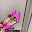 Jimmy Choo Heel 8.5cm Aurelie 85 Pointed Pumps Fuchsia Satin with Pearl Embellishment 2024