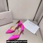 Jimmy Choo Heel 8.5cm Aurelie 85 Pointed Pumps Fuchsia Satin with Pearl Embellishment 2024