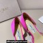 Jimmy Choo Heel 8.5cm Aurelie 85 Pointed Pumps Fuchsia Satin with Pearl Embellishment 2024