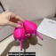 Jimmy Choo Heel 8.5cm Aurelie 85 Pointed Pumps Fuchsia Satin with Pearl Embellishment 2024