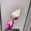 Jimmy Choo Heel 8.5cm Aurelie 85 Pointed Pumps Fuchsia Satin with Pearl Embellishment 2024