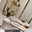 Jimmy Choo point-toe flats Crystals Satin White with Crystal Embellishment 2024