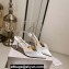Jimmy Choo Heel 8.5cm Saeda 85 Pumps Crystals Satin White with Crystal Embellishment 2024