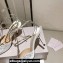Jimmy Choo Heel 8.5cm Saeda 85 Pumps Crystals Satin White with Crystal Embellishment 2024