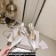 Jimmy Choo Heel 10cm Saeda 100 Pumps Crystals Satin White with Crystal Embellishment 2024