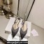 Jimmy Choo point-toe flats Crystals Satin Black with Crystal Embellishment 2024