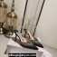 Jimmy Choo Heel 8.5cm Saeda 85 Pumps Crystals Satin Black with Crystal Embellishment 2024