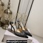 Jimmy Choo Heel 10cm Saeda 100 Pumps Crystals Satin Black with Crystal Embellishment 2024