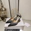Jimmy Choo Heel 10cm Saeda 100 Pumps Crystals Satin Black with Crystal Embellishment 2024