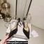 Jimmy Choo Heel 8.5cm Saeda 85 Pumps Crystals Suede Black with Crystal Embellishment 2024
