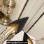 Jimmy Choo Heel 8.5cm Saeda 85 Pumps Crystals Suede Black with Crystal Embellishment 2024