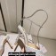 Jimmy Choo Heel 10cm Saeda 100 Pumps Crystals Silver with Crystal Embellishment 2024