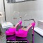 Jimmy Choo Platform 125 Saeda Sandals Satin Fuchsia with Crystal Embellishment 2024
