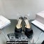 Jimmy Choo Platform 125 Saeda Sandals Satin Black with Crystal Embellishment 2024