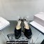 Jimmy Choo Platform 125 Saeda Sandals Suede Black with Crystal Embellishment 2024