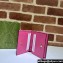 Gucci GG Matelassé card case Wallet 723786 in Pink leather