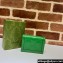 Gucci GG Matelassé card case Wallet 723786 in Green leather