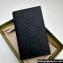 Gucci GG rubber-effect Long Card Case 771317 in Black leather