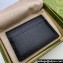 Gucci Card case with Horsebit 700469 in Black leather