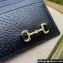 Gucci Card case with Horsebit 700469 in Black leather