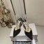 Jimmy Choo Heel 8.5cm Saeda 85 Pumps Glitter Black with Crystal Embellishment 2024